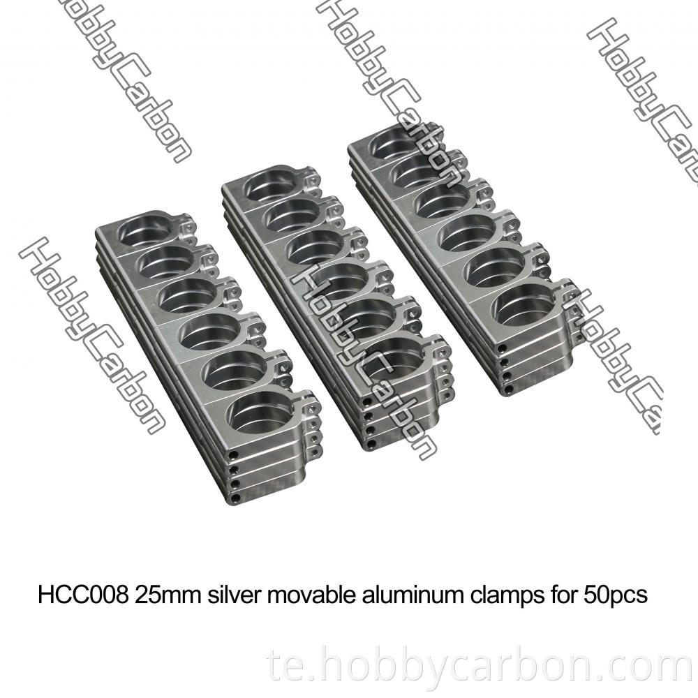 25mm Silver Tube Clamps